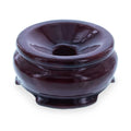 Mahogany Wood Egg Stand Holder Display 0.9 Inches in Brown color Round