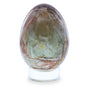 Natural Marble Egg with Plastic Stand 3 Inches Tall in Beige color Oval