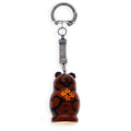 Brown Bear Wooden Key Chains 4 Inches in Multi color