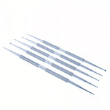 Set of Metal 5 Double Sided Drop Pull Tools for Pysanky Easter Decorating in Silver color