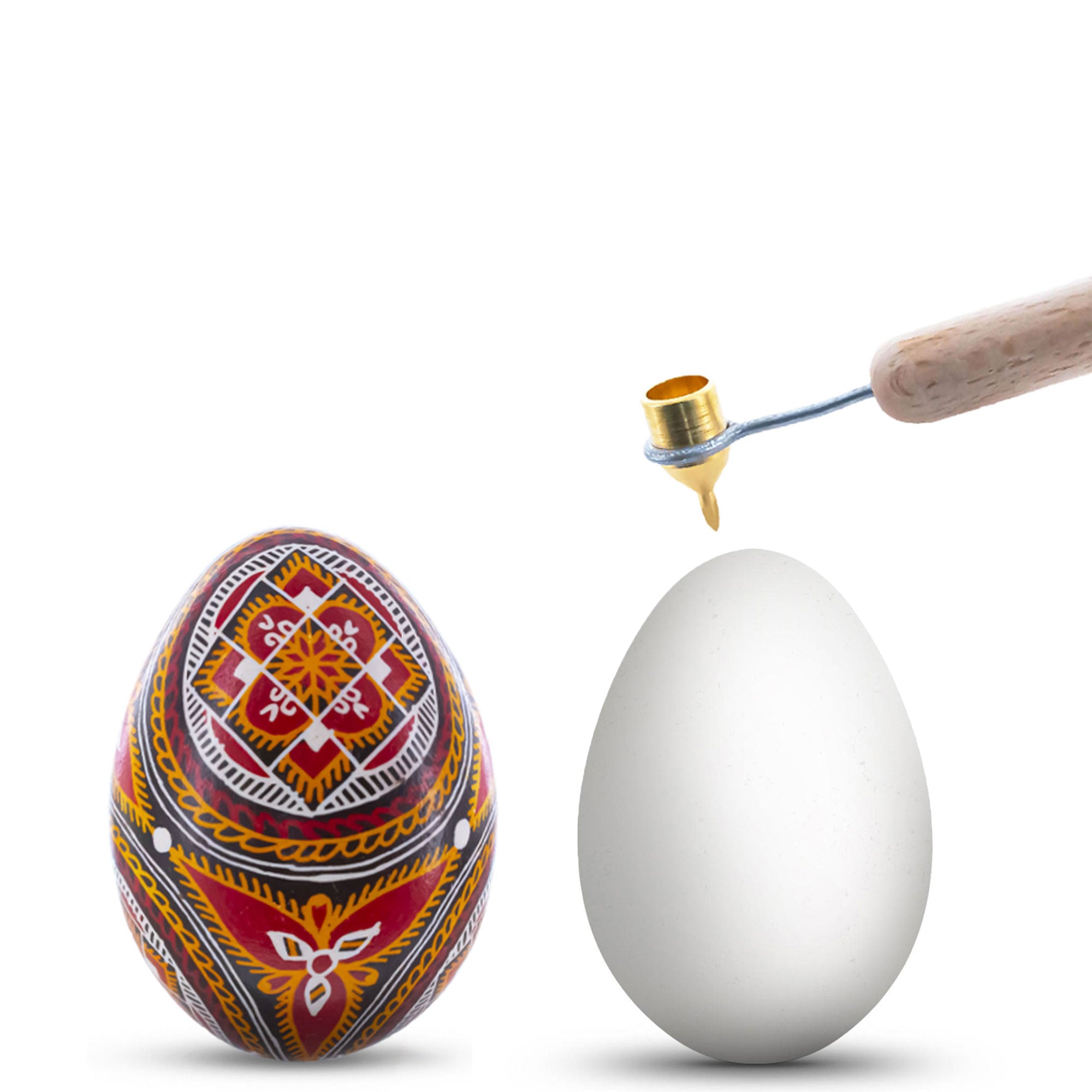 Blown Out Hollow Real Goose Eggshell, Empty Cleaned-Out Egg for Easter Egg Decorating, DIY Pysanky Craft 3.5 Inches Tall