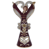 Angel in Red Porcelain Figurine with Tea Light 10 Inches in Red color