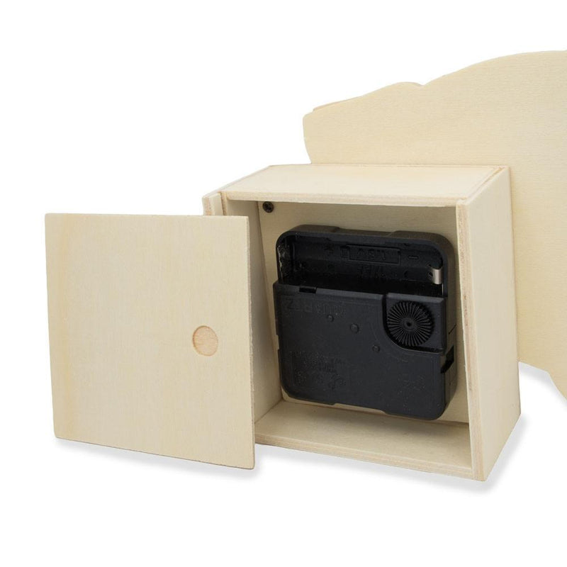 Race Car Clock Unfinished Wooden Craft Kit