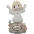 Girl Immersed in God's Love Porcelain Communion Figurine 5.5 Inches in White color
