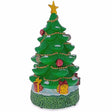 Glowing Night Lamp Tabletop Christmas Tree 11 Inches in Green color, Triangle shape