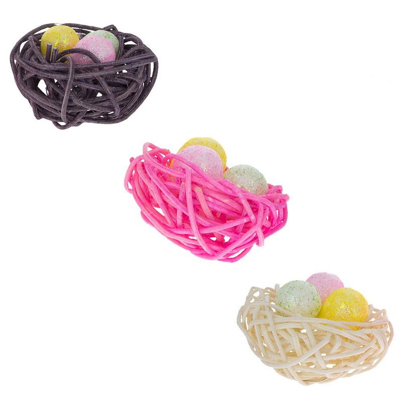 Buy Online Gift Shop Set of 12 Glittered Foam Easter Ornaments in the Basket