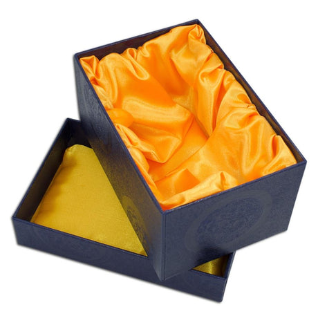 Blue Jewel Royal Inspired Easter Egg 4.5 Inches , dimensions in inches: 4.5 x 5.7 x 3.4