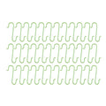 Set of 60 Matte Green Metal Wire Christmas Ornaments Hooks Hangers 1.16 Inches in Green color
