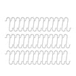 Set of 60 Silver Metal Wire Christmas Ornaments Hooks Hangers 1.16 Inches in Silver color