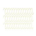 Set of 60 Gold Metal Wire Christmas Ornaments Hooks Hangers 1.16 Inches in Gold color