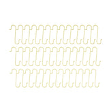 Set of 60 Gold Metal Wire Christmas Ornaments Hooks Hangers 1.16 Inches in Gold color