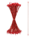 Set of 100 Red Christmas Ornaments Cords Strings Hangers 7.9 Inches in Red color