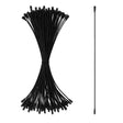 Set of 100 Black Christmas Ornaments Cords Strings Hangers 7.9 Inches in Black color