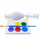 Kids Mini Plastic Craft Lathe with Brush for Decorating EggsUnited States , dimensions in inches: 4.75 x 1.6 x 2.75