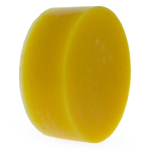 Yellow Triple Filtered Circle Beeswax 0.8 oz in Yellow color, Round shape