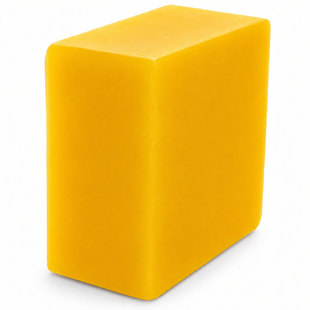 Yellow Triple Filtered Square Beeswax 0.4 oz in Yellow color Square