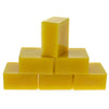 Bees Wax Set of 6 Yellow Triple Filtered Square Beeswaxes 2.4 oz in Yellow color Square
