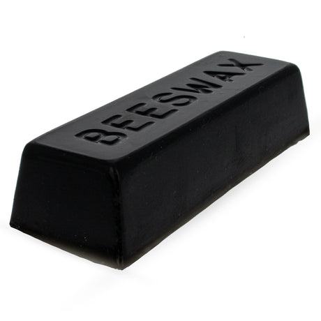 Black Triple Filtered Rectangle Beeswax Bar 1 oz in Black color, Rectangle shape