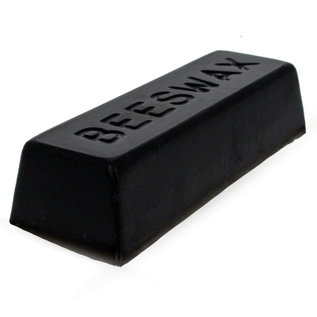 Black Triple Filtered Rectangle Beeswax Bar 1 oz in Black color Rectangular