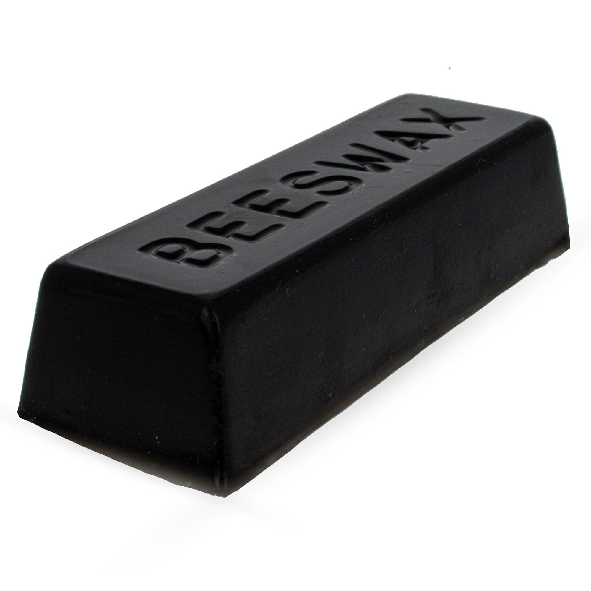 Black Triple Filtered Rectangle Beeswax Bar 1 oz in Black color Rectangular
