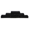 Bees Wax Set of 6 Black Triple Filtered Rectangle Beeswaxes 6 oz in Black color Rectangle