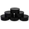 Set of 6Triple Filtered Black Circle Beeswaxes 4.8 oz in Black color Round