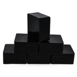 Set of 6 Black Pure Filtered Square Beeswaxes 2.4 oz in Black color, Square shape