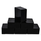 Set of 6 Black Pure Filtered Square Beeswaxes 2.4 oz in Black color Square