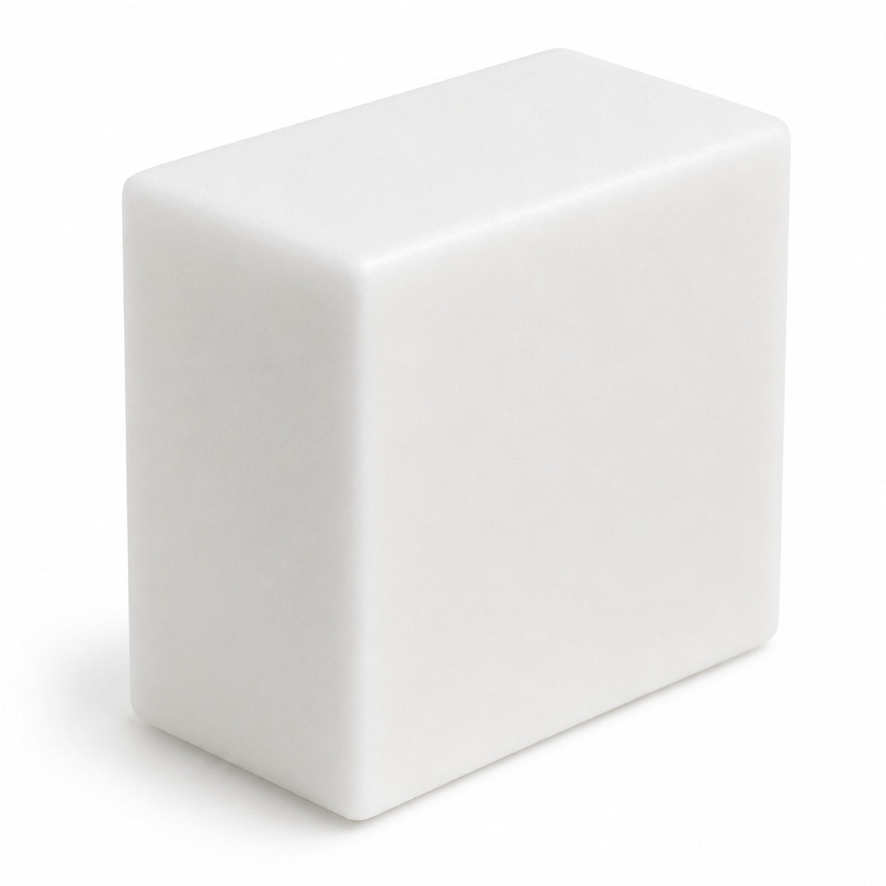 White Pure Filtered Square Beeswax 0.4 oz in Clear color Square