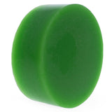 Green Triple Filtered Circle Beeswax 0.8 oz in Green color, Round shape