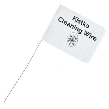 Cleaning Wire for Fine, Medium, Heavy Tip Kistka in Silver color,  shape