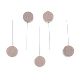 Set of 5 Wooden Handle Cleaning Wires for 0.2 - 0.7 mm Tip Kistka Hot Wax Pens in Multi color