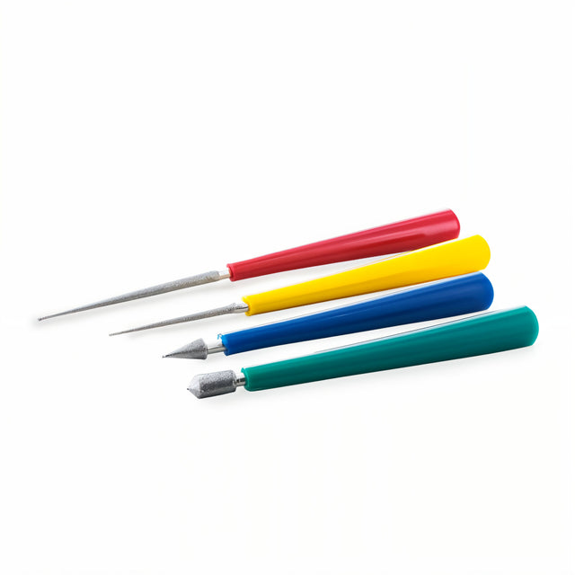 Set of 4 Eggshell Reamer Tools in Multi color
