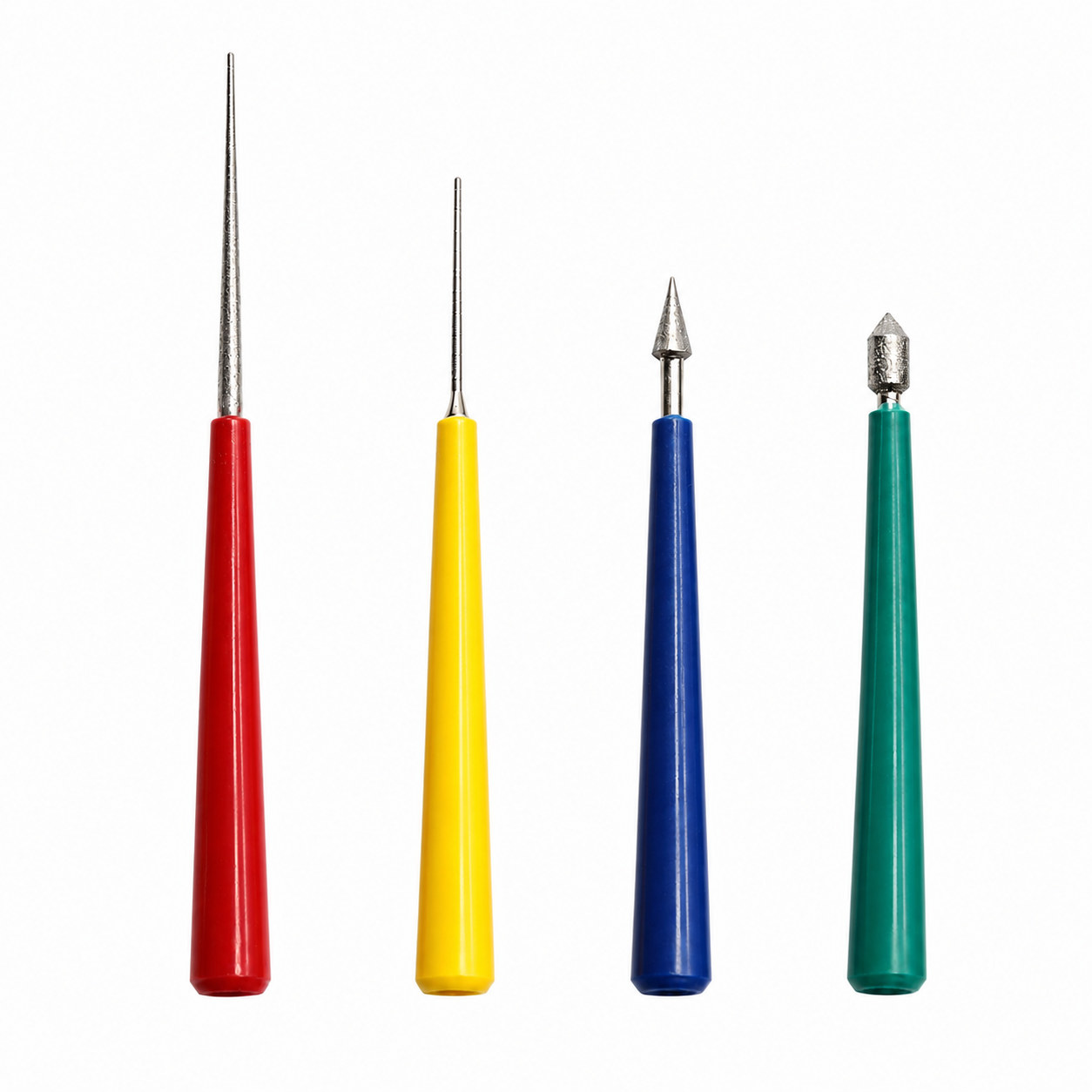 Set of 4 Eggshell Reamer Tools in Multi color