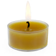 Beeswax Tea Light Candle (T-Light) in Yellow color Round