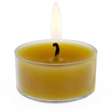 Beeswax Tea Light Candle (T-Light) in Yellow color Round