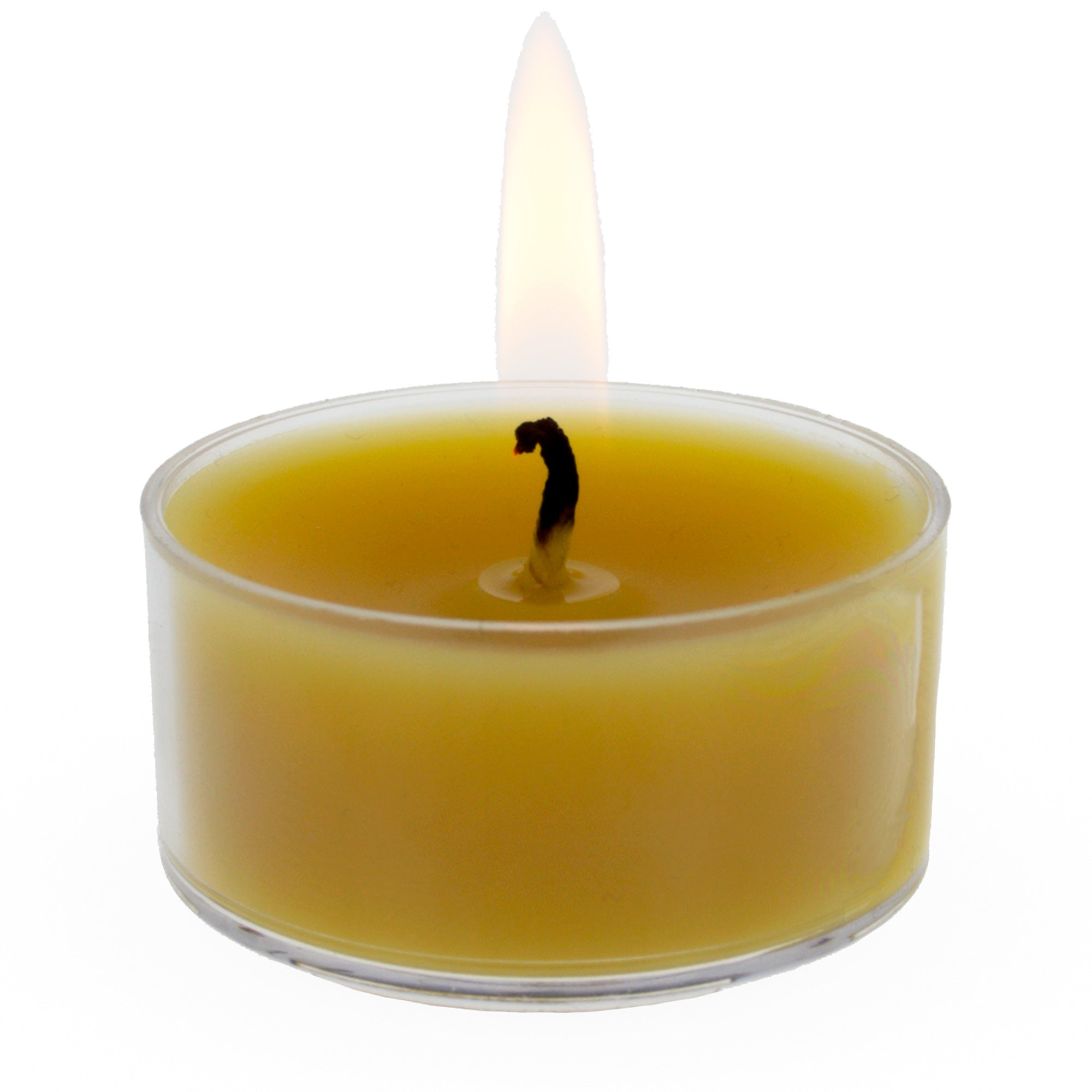Beeswax Tea Light Candle (T-Light) in Yellow color Round