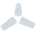 3 Silicone Rubber Plugs for Hollow Eggs 0.23 Inches in Clear color
