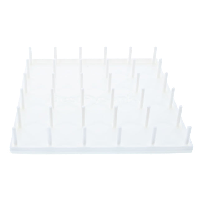 White Plastic Craft Drying Rack 5.85 x 5.85 Inches in White color