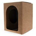 Craft Paper Easter Egg Gift Box (Unassembled) in Brown color