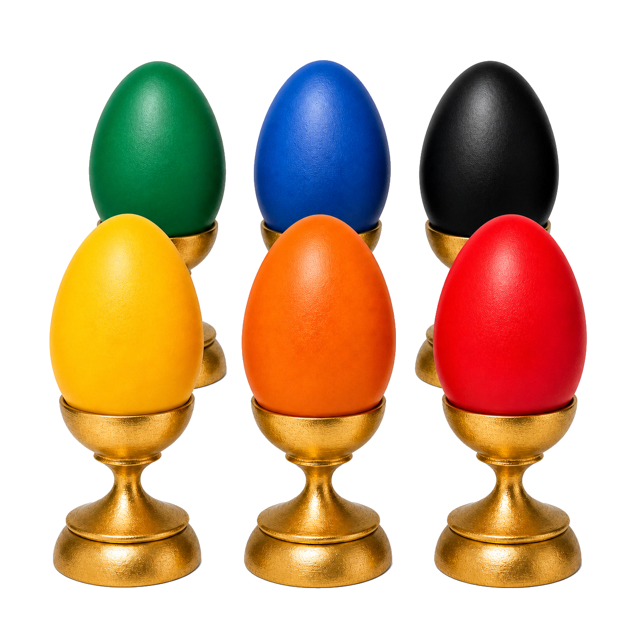 Set of 6 Powder Batik Dye for Pysanky Easter Eggs Decorating Crafting in Multi color