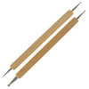 Metal Set of 2 Double Sided Drop Pull Tools for Pysanky Easter Eggs Decorating in Beige color