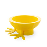 Chick Feet Yellow Plastic Egg Stand Holder DisplayUnited States , dimensions in inches: 0.88 x 2 x 2