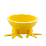 Chick Feet Yellow Plastic Egg Stand Holder Display in Yellow color