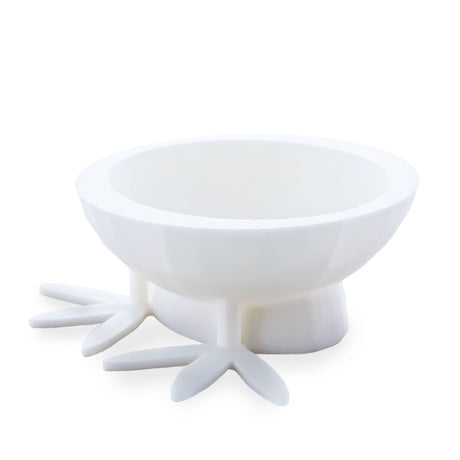 Chick Feet White Plastic Egg Stand Holder DisplayUnited States , dimensions in inches: 0.88 x 2 x 2