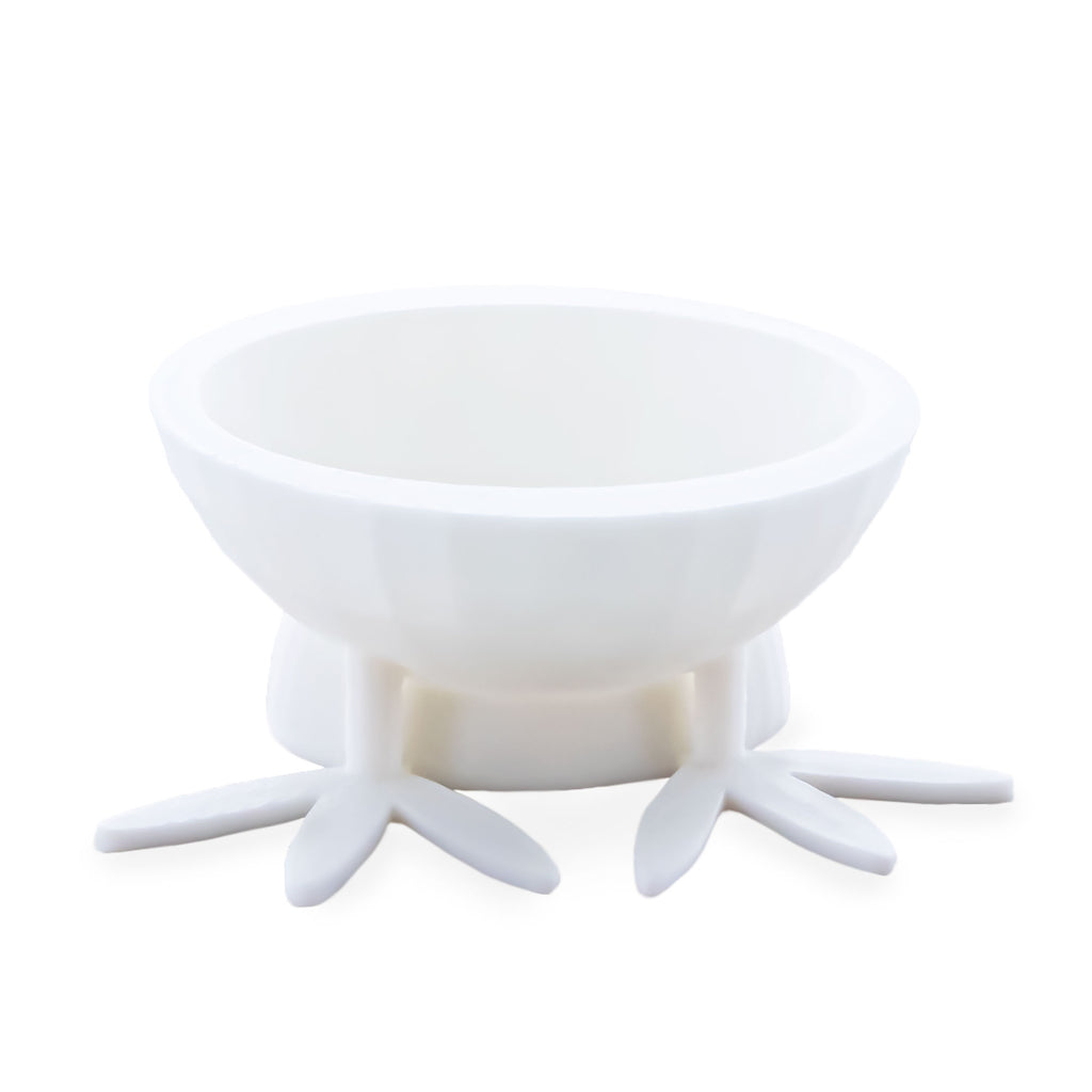 Chick Feet White Plastic Egg Stand Holder Display in White color