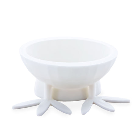Chick Feet White Plastic Egg Stand Holder Display in  color