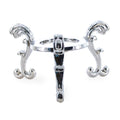 Silver Tone Metal Egg Stand Holder Display in Silver color