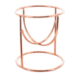 Egg Shape Rose Gold Tone Metal Chicken and Goose Egg Stand Holder Display in Gold color