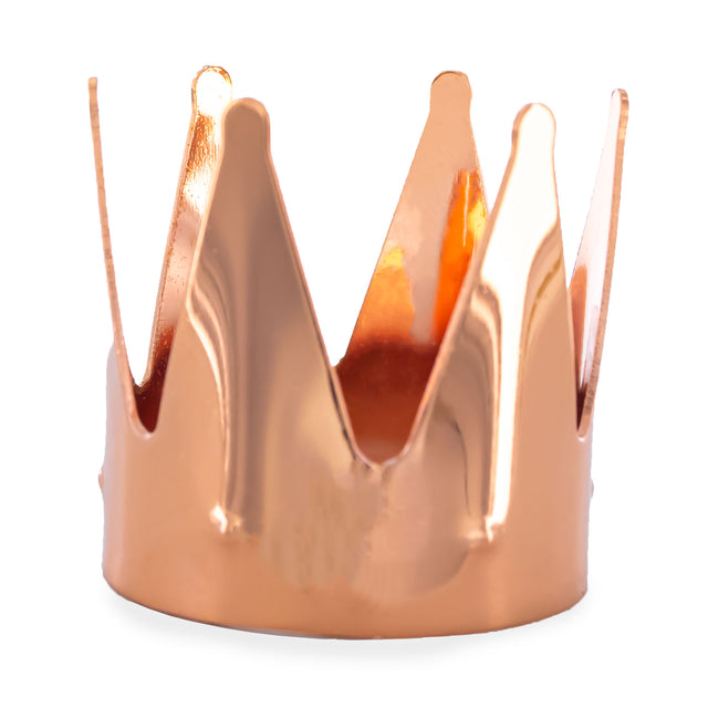 Crown Rose Gold Tone Metal Chicken and Goose Egg Stand Holder Display in Gold color